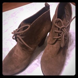 Lucky Brand brown suede booties - 7.5